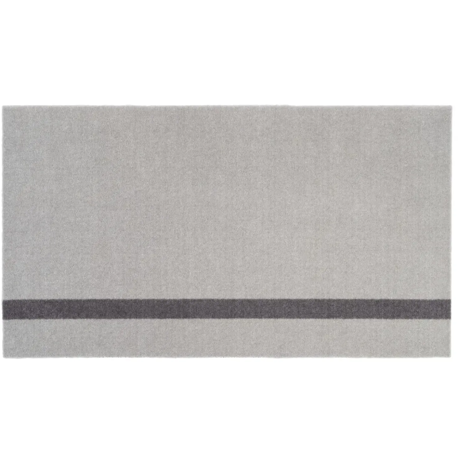 Tica Copenhagen - Smudsmåtte - Stripes Vertical - Lysegrå/Steelgrey - 60x90 cm
