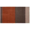 Tica Copenhagen - Smudsmåtte - Stripes Horizon - Sand/Brun/Terracota - 90x200 cm