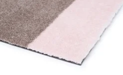 Tica Copenhagen - Smudsmåtte - Stripes Horizon - Sand/Lyserød - 90x130 cm