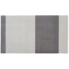 Tica Copenhagen - Smudsmåtte - Stripes Horizon - Steelgrey/Lysegrå - 90x130 cm