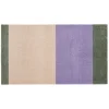 Tica Copenhagen - Smudsmåtte - Stripes Horizon - Lilla/Ivory/Grøn - 67x120 cm