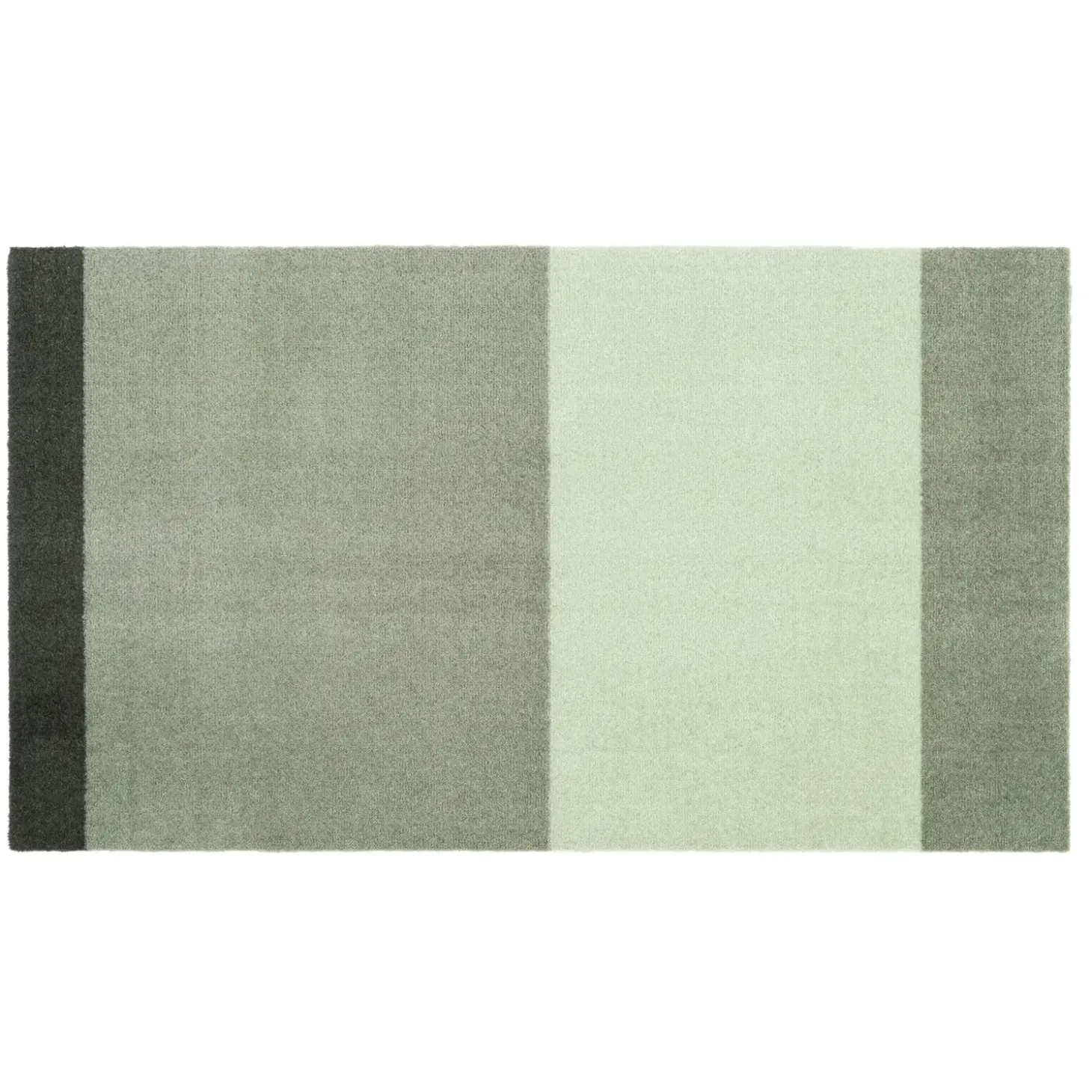 Tica Copenhagen - Smudsmåtte - Stripes Horizon - Lysegrøn/Støvet/Mørkegrøn - 90x130 cm