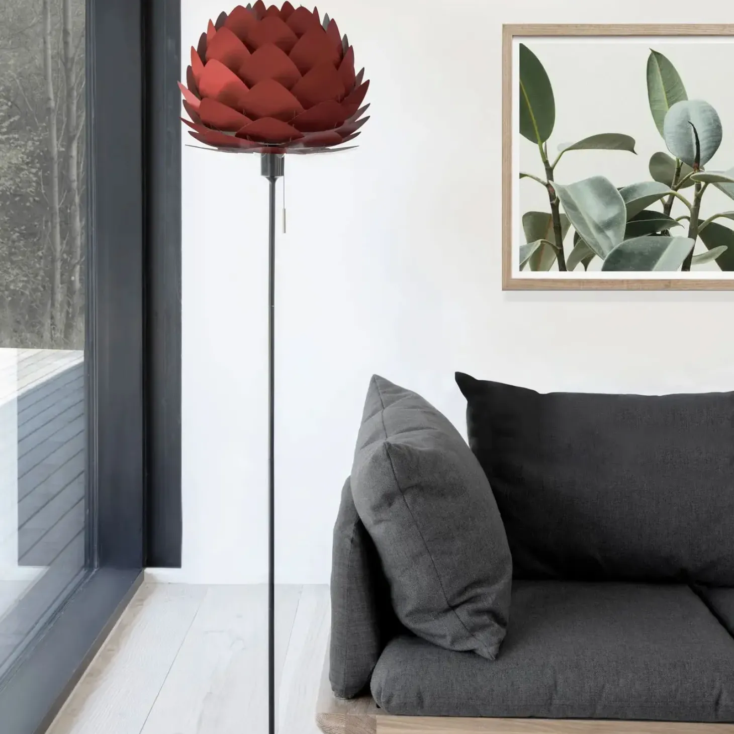 Umage - Lampeskærm - Aluvia Pendel - Ruby red - Mini Ø40 cm