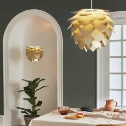 Umage - Lampeskærm - Aluvia Pendel - Pearl white - Mini Ø40 cm