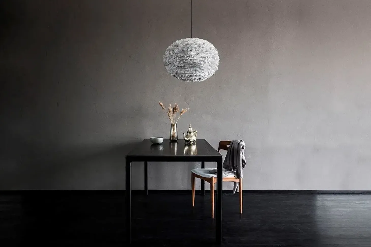 Umage - Lampeskærm - Eos - Grå - Large - Diameter: 65 cm