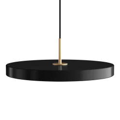 Umage - Loftlampe pendel m/ messingtop - Asteria - Sort - Medium Ø43 cm