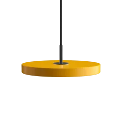 Umage - Pendel - Asteria - Sort top/Saffron Gul - Mini Ø31 cm