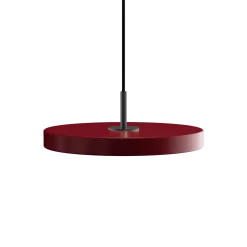 Umage - Pendel - Asteria - Sort top - Ruby red - Mini Ø31 cm