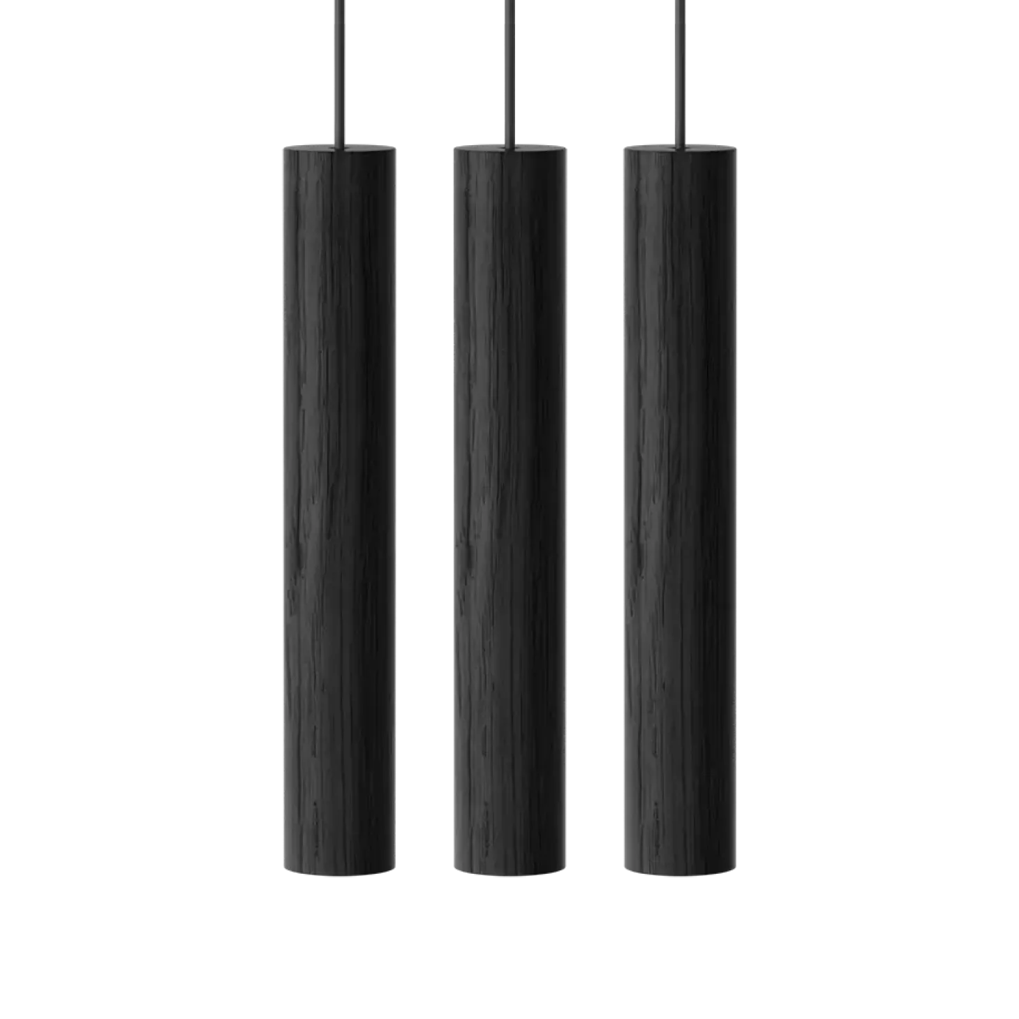 Umage - Pendel Lamper Chimes Cluster - 3 stk. - Black oak/Sort eg