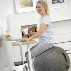 UNILUX - Ergonomisk Siddebold - ERGO SPHERE Balancebold - Grå