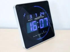 UNILUX - LED Væg Ur - FLO - Sort
