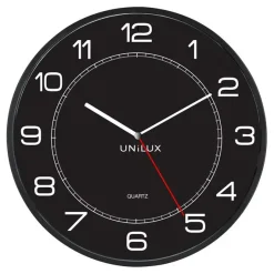 UNILUX - Væg Ur - MEGA UR - Sort