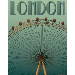 VISSEVASSE plakat - London Eye - 15x21