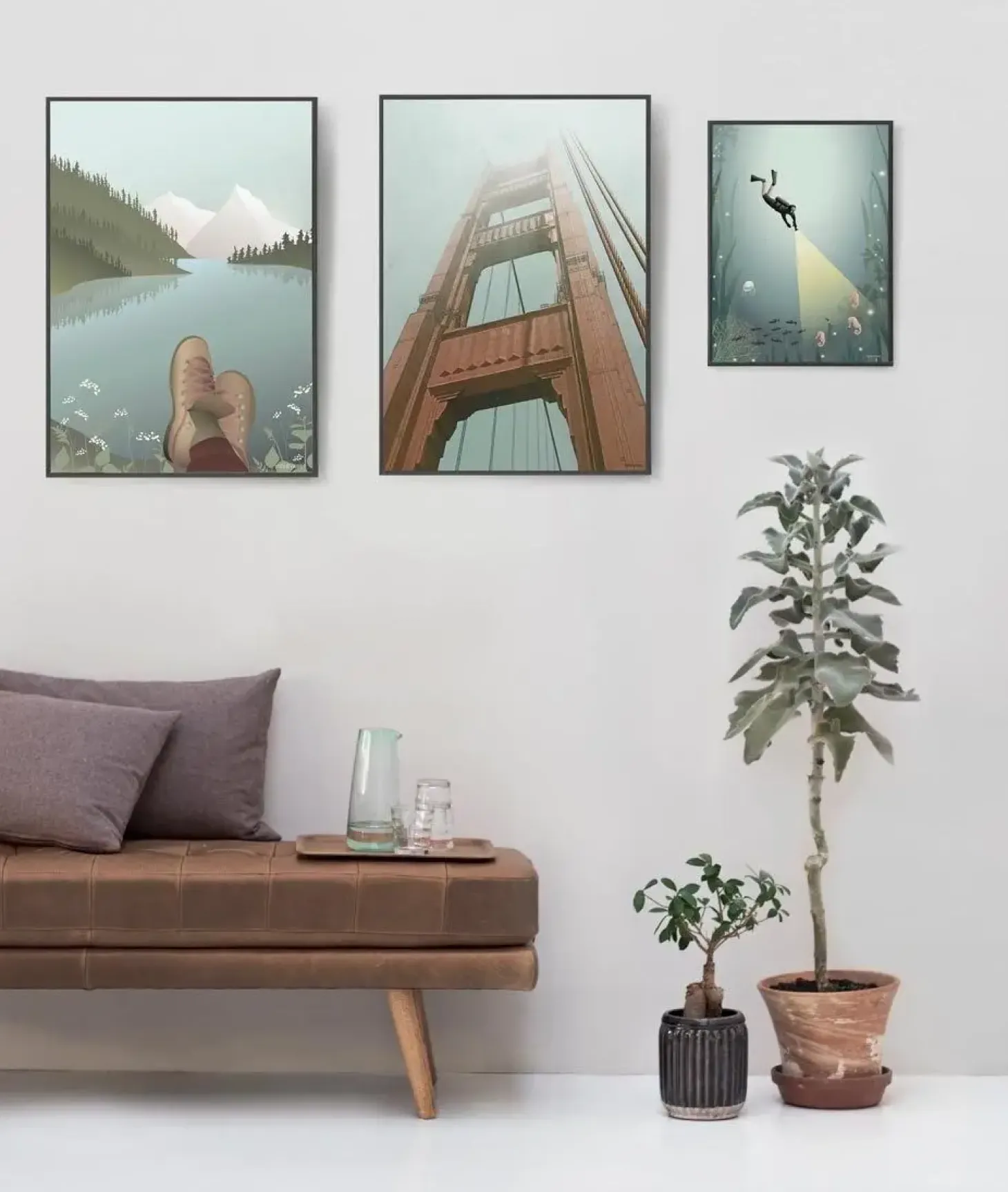 VISSEVASSE - Plakat - The Diver - 30x40 cm