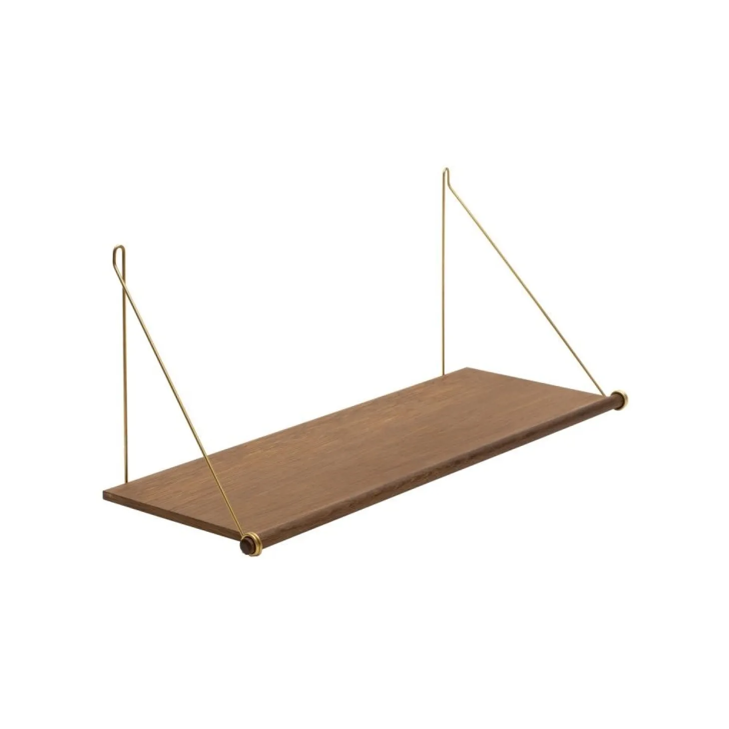 We Do Wood - Hylde - Loop Shelf - røget eg/messing