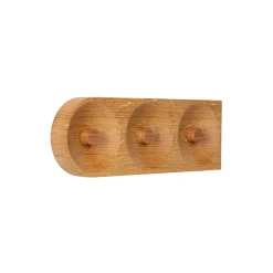 We Do Wood - Solid Hook, 3 Hooks, Oak